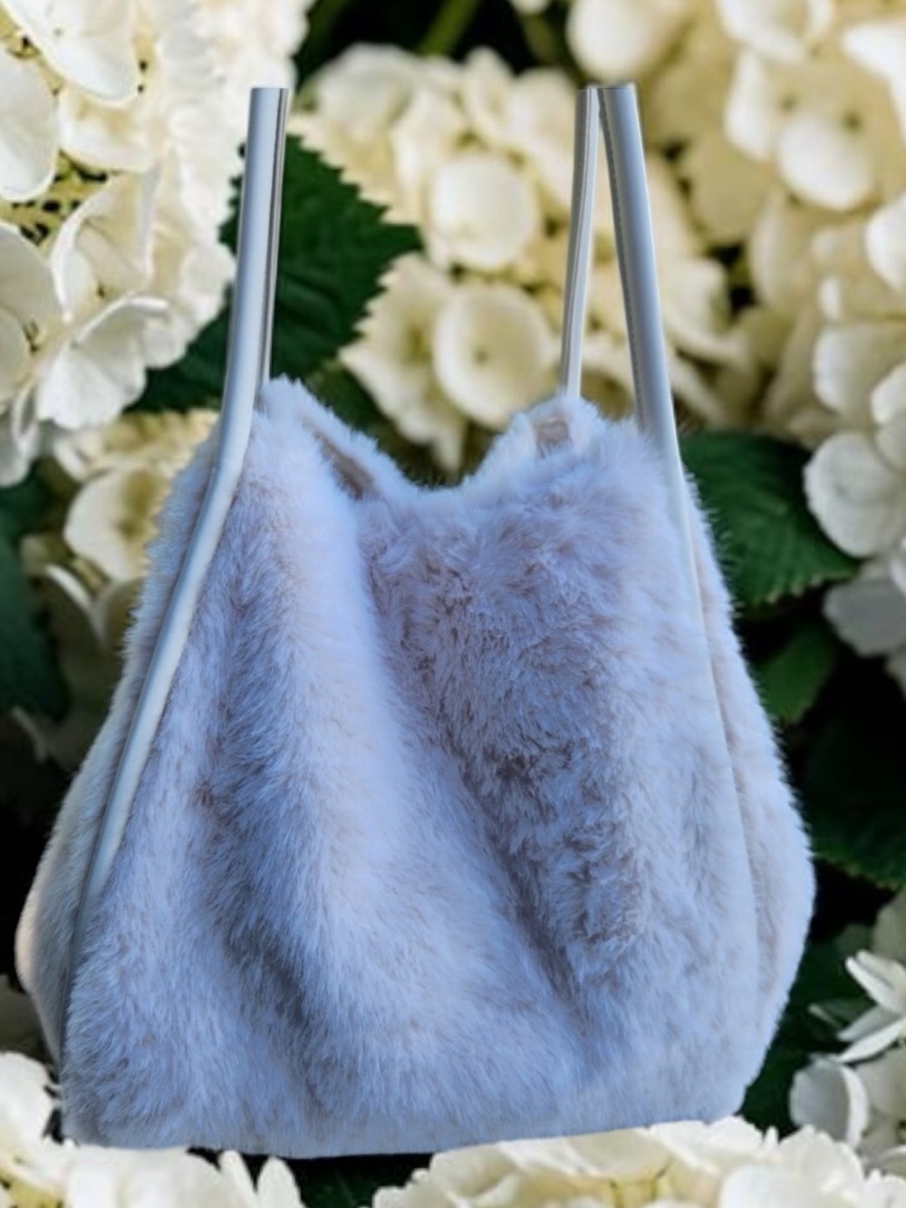 Faux fur tote/shoulder bag soft plush bag